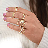 Prstene - Guličkový zlatý prsteň - 15369060_