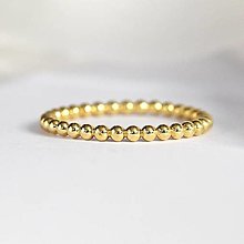 Prstene - Guličkový zlatý prsteň - 15369056_