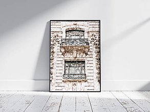 Kresby - Plagát| Maľba starého domu-okná - 15368251_