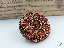 Brošne - brošňa Smoked Topaz  - 15372783_