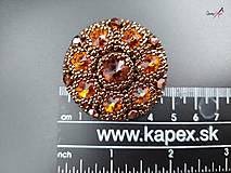 Brošne - brošňa Smoked Topaz  - 15372785_