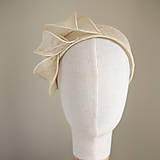  - Sisalová čelenka v prírodnej farbe pre nevestu, družičky - 15374566_