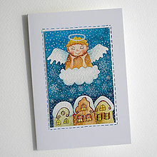 Papiernictvo - Vianočná pohľadnica 140 - 15373635_