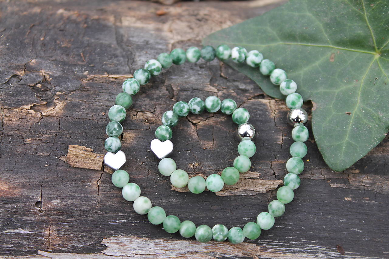 SET Prsteň +Náramok Jaspis zelený