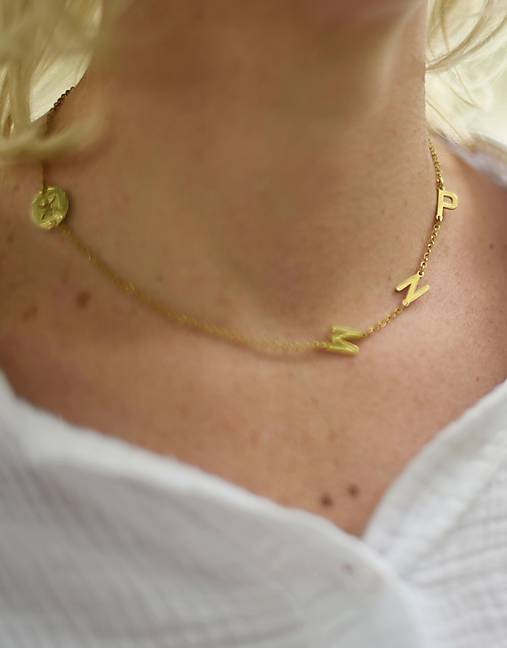 Náhrdelníky - Náhrdelník s iniciálami - 15377547_