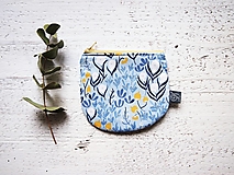 Peňaženky - Peňaženka - záhrada v modro-žltej - 15380317_