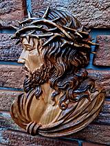 Dekorácie - 3D Drevorezba Ježiš - 15382021_