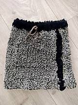 Detské oblečenie - Ručne pletená vesta a sukňa z králičej vlny pre dievčatá vo veľkosti 140 - 15380084_