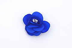 Brošne - Brošňa kráľovská modrá ruža - 15381071_