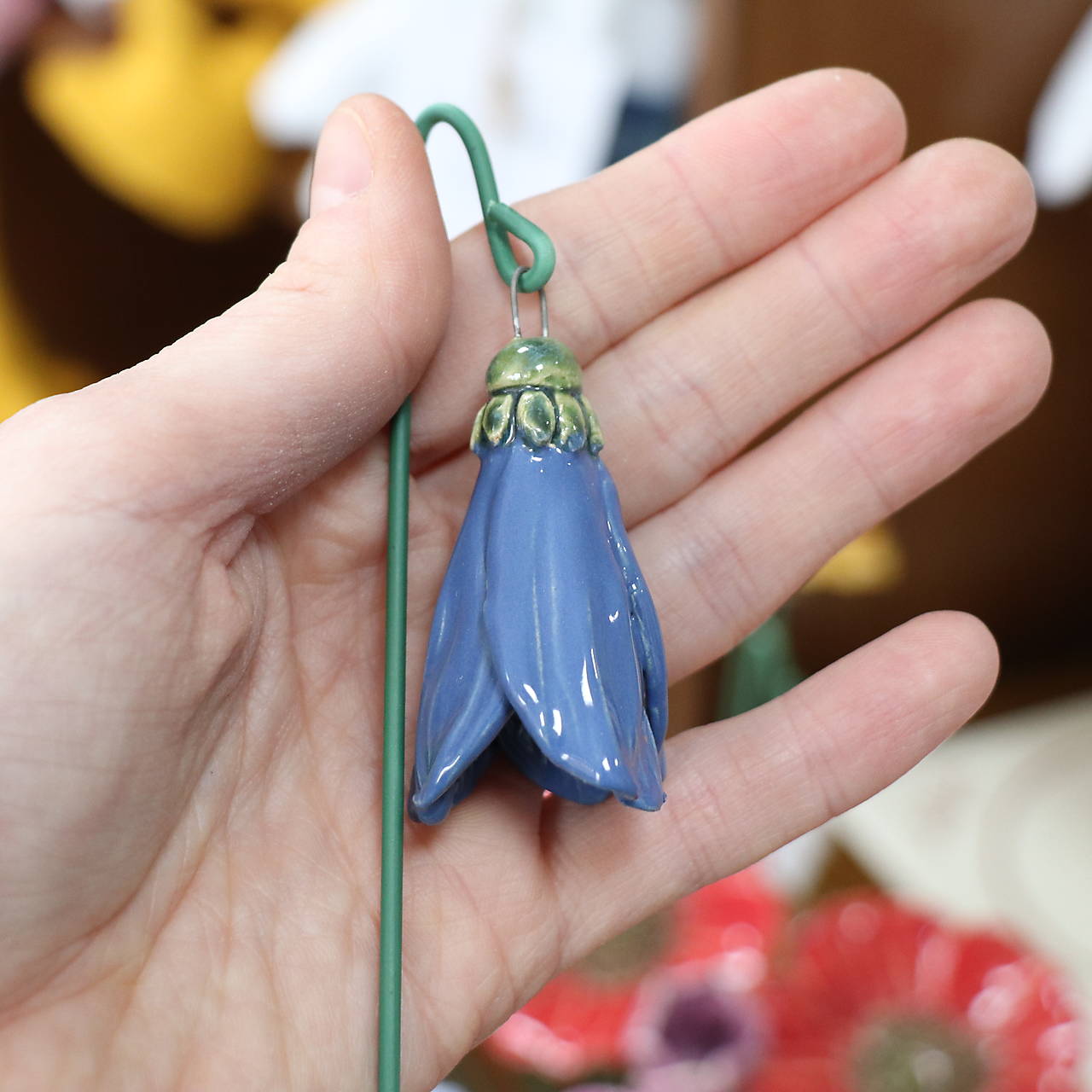 Keramický zápich Zvonček