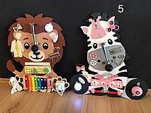 Hračky - Montessori doska activity board pre deti ZEBRA - 15381710_