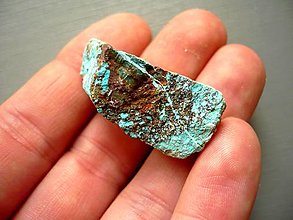 Minerály - Chrysokol s malachitem 37 mm, č.3f - 15381655_