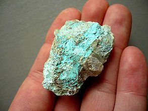 Minerály - Surový - chrysokol s malachitem 39 mm, č.4f - 15381671_