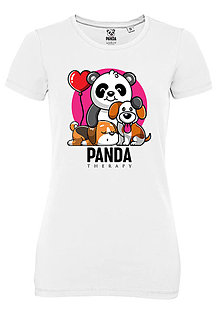 Topy, tričká, tielka - Milujúca Panda „Navždy spolu“ - 15382647_