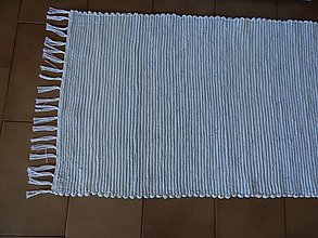 Úžitkový textil - Tkaný koberec svetlo-tyrkysovo-modrý - 15380805_