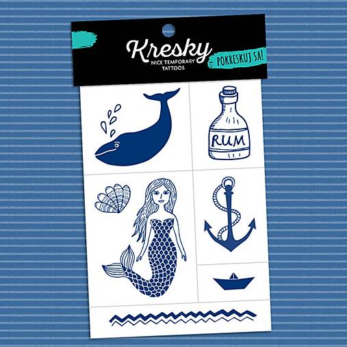Dočasné tetovačky Kresky