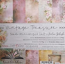 Papier - Sada scrapbook papierov (20,3x20,3cm) Craft O'Clock - Vintage Treasure - 15385273_