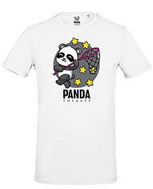 Topy, tričká, tielka - Pozitívna Panda „Hore ku hviezdam“ - 15383072_