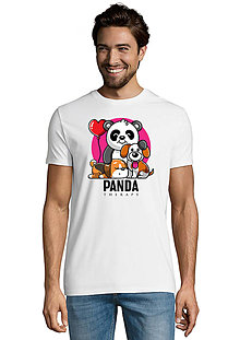 Topy, tričká, tielka - Milujúca Panda „Navždy spolu“ - 15383077_