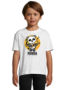 Topy, tričká, tielka - Talentovaná Panda „Na balkóne“ - 15384789_