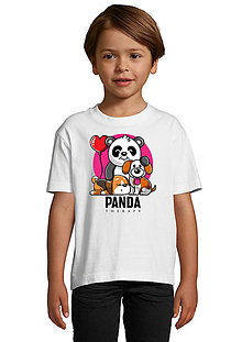 Topy, tričká, tielka - Milujúca Panda „Navždy spolu“ - 15385475_