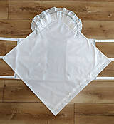 Detský textil - Klasická biela zavinovačka s jemnučkým lemom - C2 - 15383251_