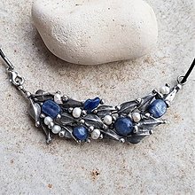 Náhrdelníky - BLUE PEARL náhrdelník - 15388374_