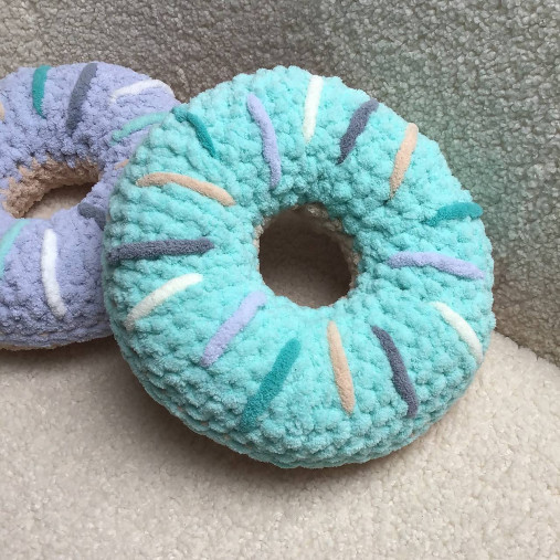 Detský textil - 12. *mätový* DONUT * šiška z Alize Puffy - 15386945_