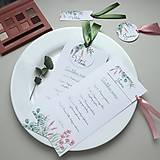 Lúka ružová 2 - tlačoviny na svadobný stôl