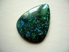 Minerály - Kabošon - malachit+chrysokol 39 mm, č.2f - 15388480_
