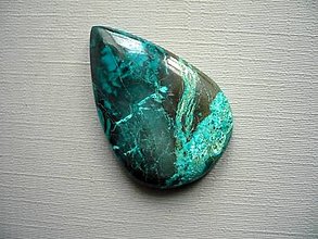 Minerály - Kabošon - malachit+chrysokol 36 mm, č.7f - 15388507_