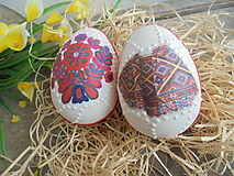 Dekorácie - Veľkonočné vajíčka  v štýle folk - 15386337_