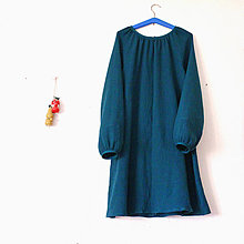 Detské oblečenie - (detské) šaty "Renesancia" s dlhým rukávom, gázovinové - 15391221_