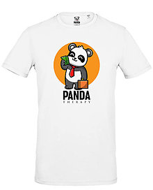 Topy, tričká, tielka - Veľkorysá Panda „Financmajster“ - 15389474_