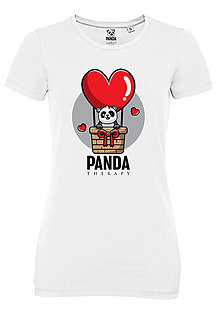 Topy, tričká, tielka - Zamilovaná Panda „V oblakoch“ - 15390043_