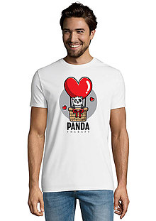 Topy, tričká, tielka - Zamilovaná Panda „V oblakoch“ - 15390050_