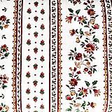 Textil - krojové kvietky, 100 % bavlna EÚ, šírka 140 cm (Červená) - 15392974_