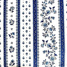 Textil - krojové kvietky, 100 % bavlna EÚ, šírka 140 cm (Modrá) - 15392972_