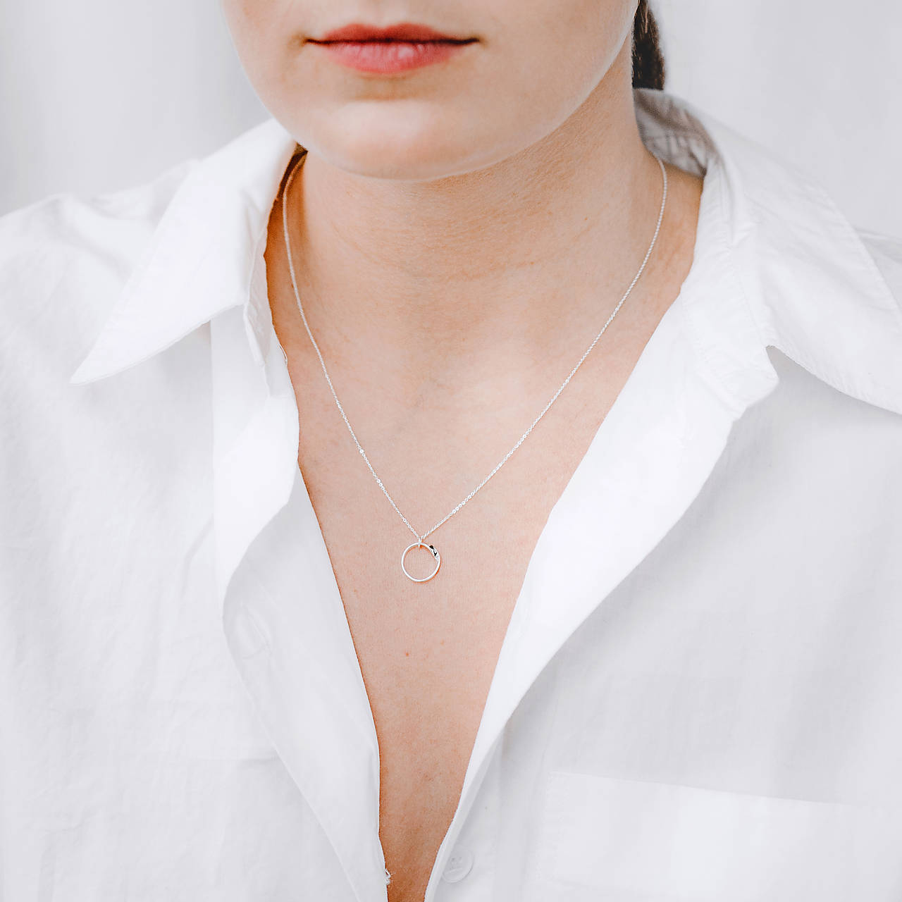 náhrdelník STUHA 03 striebro