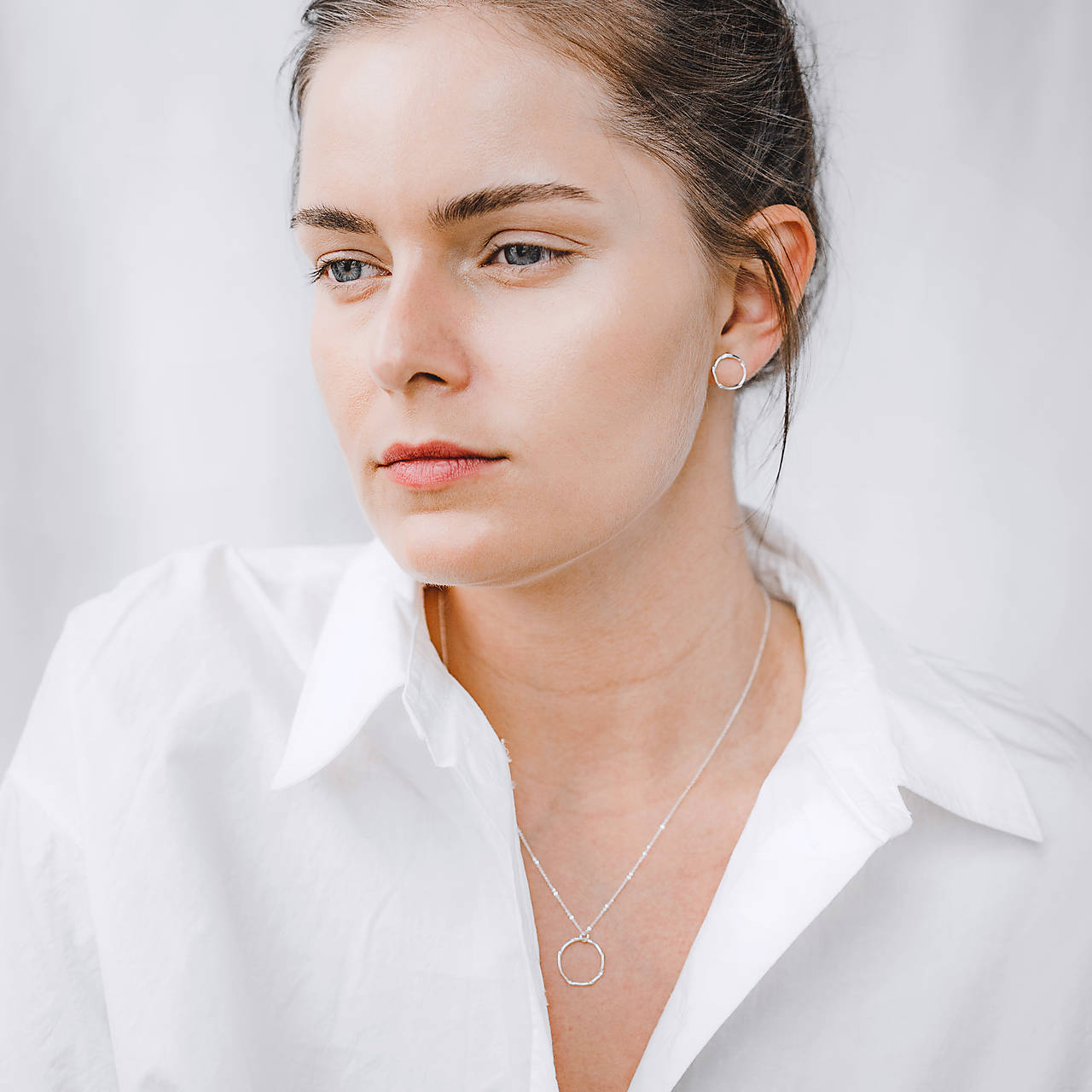 náhrdelník STUHA 02 striebro