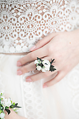 Prstene - Kvetinový prstienok "krása rána" - 15392730_