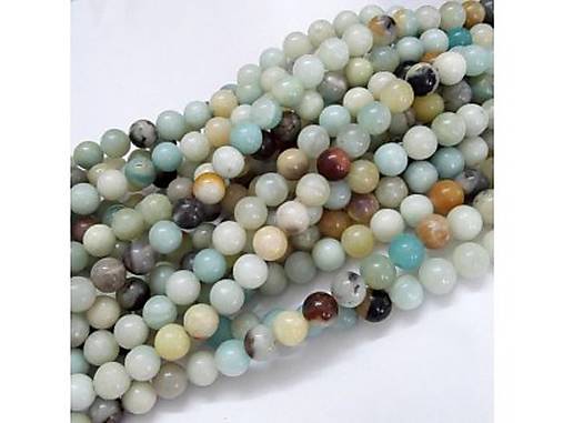 Minerály - Minerálne prírodné korálky amazonit, 1 ks - 15394438_