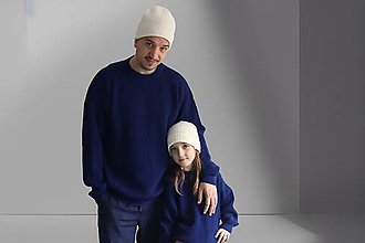 Pánske oblečenie - Pánsky sveter z merino vlny - kolekcia Pierko - farby na výber (parížska modrá) - 15394522_