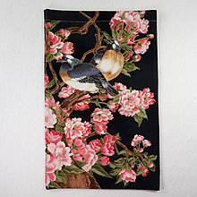 Úžitkový textil - Vrecko na darčeky-hodváb a sakura (variant A) - 15398645_