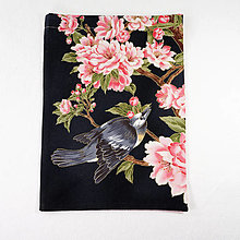Úžitkový textil - Vrecko na darčeky-hodváb a sakura (variant C) - 15398649_