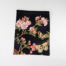 Úžitkový textil - Vrecko na darčeky-hodváb a sakura (variant E) - 15398653_