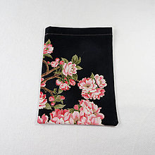 Úžitkový textil - Vrecko na darčeky-hodváb a sakura (variant F) - 15398654_