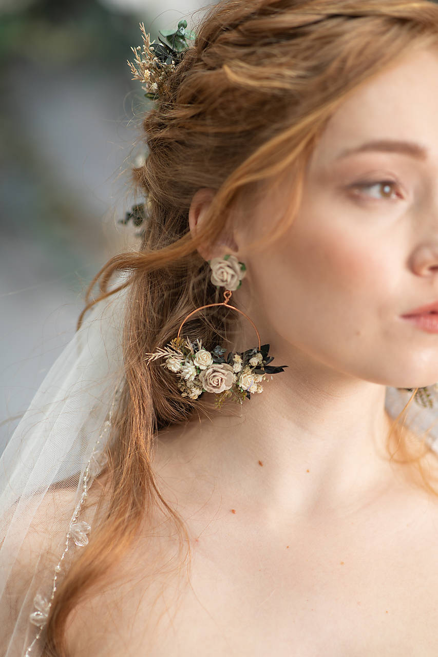 Náušnice "ukryté v srdci" 