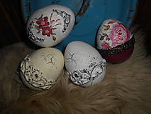 Dekorácie - Veľkonočné vajíčka sada 4 kusov - 15395877_