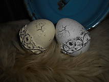 Dekorácie - Veľkonočné vajíčko sada 2 kusy - 15395895_